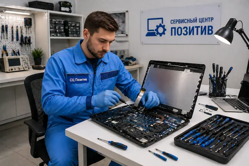 Замена шлейфа матрицы ноутбука в Туле