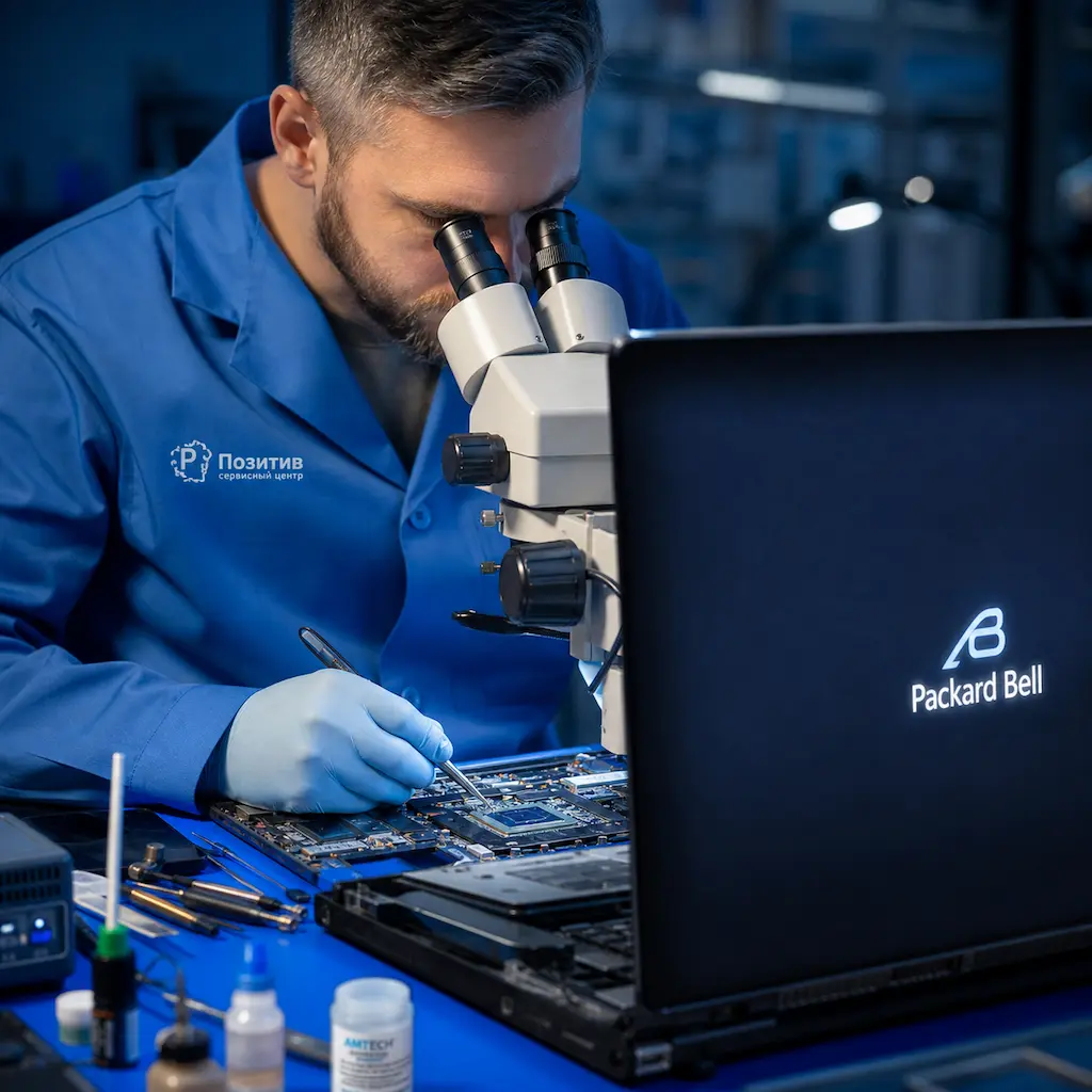 Замена видеокарты ноутбука Packard Bell в Туле