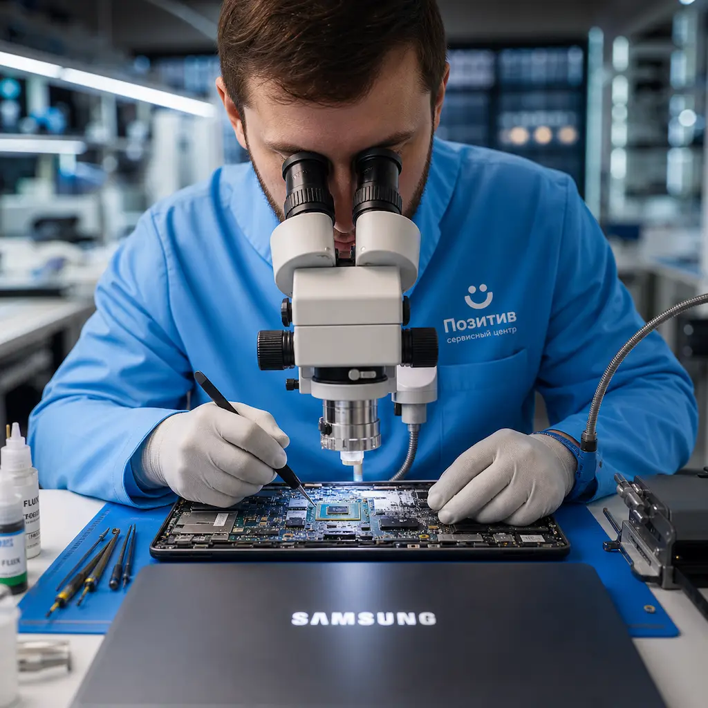 Замена видеокарты ноутбука Samsung в Туле