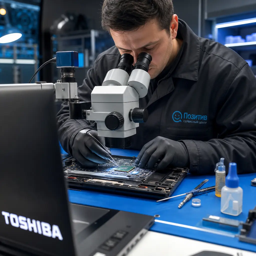 Замена видеокарты ноутбука Toshiba в Туле