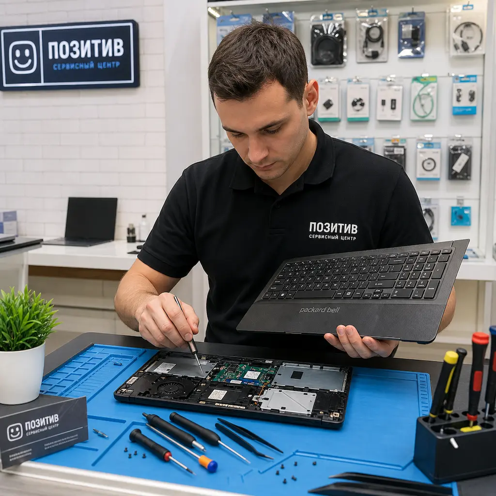 заменить клавиатуру на ноутбуке Packard Bell в Туле