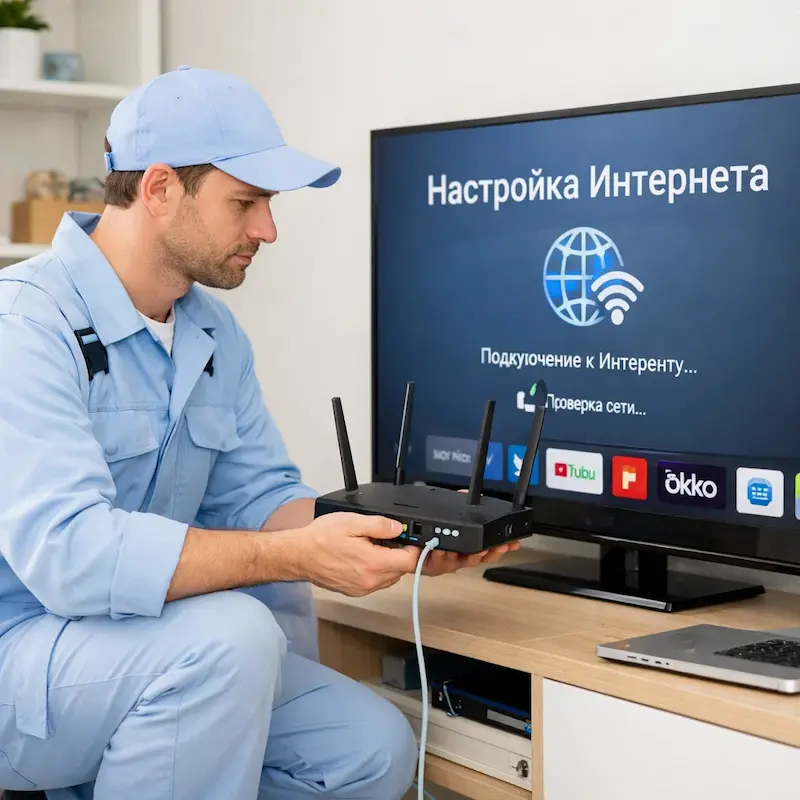 Настройка интернета на телевизоре в Туле