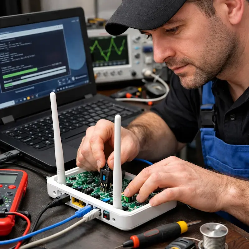 Перепрошивка WiFi роутера в Туле