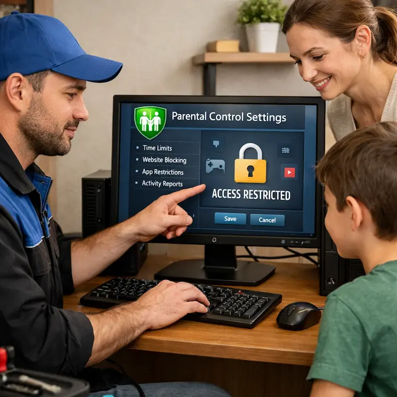 Родительский контроль на компьютере и ноутбуке в Туле