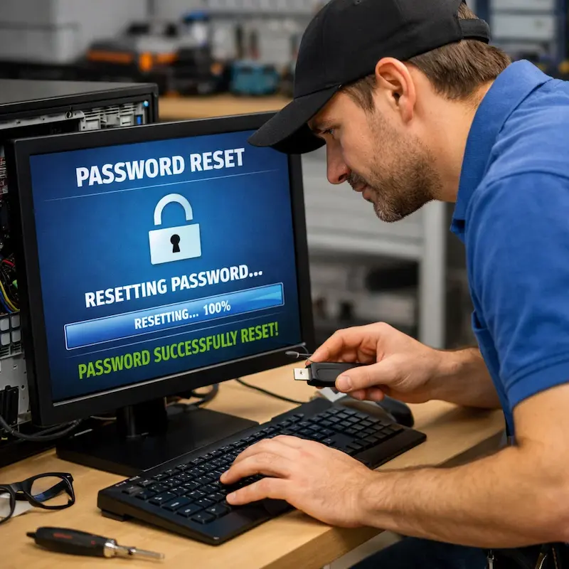 Сброс пароля от компьютера в Туле