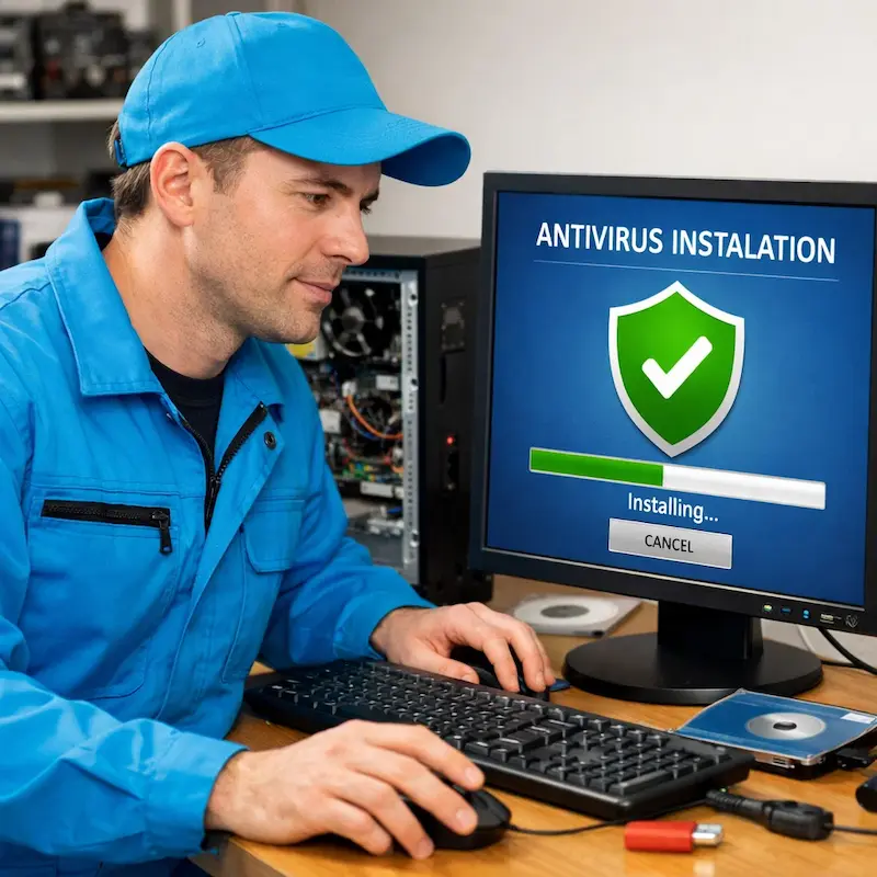 Установка антивируса на ноутбук в Туле
