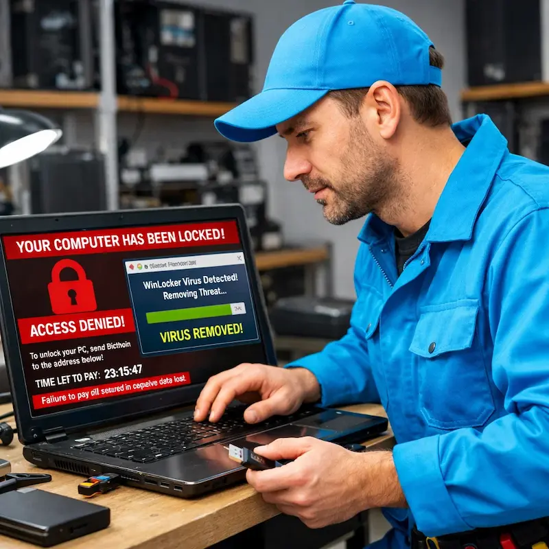 Поможем разблокировать компьютер и ноутбук в Туле